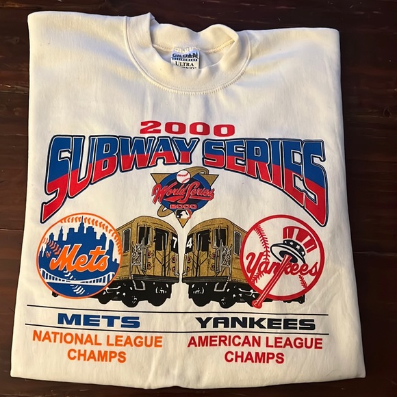 🎄⚾️2000 Mets vs Yankees 🚊World “Subway” Series🚊 Collector’s Sweatshirt XL! - Picture 1 of 16